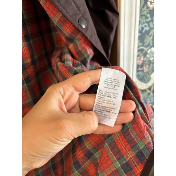 J.Crew British Millerain Army Brown Military Waxed Cotton Jacket Men’s Size S - Picture 6 of 6